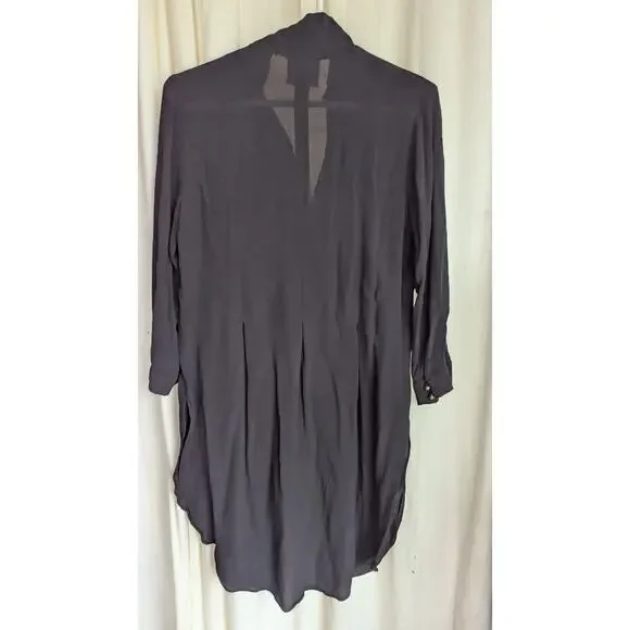 Anthropologie Maeve Ceycan Tunic M Retails $150 Black Flowy Goth Boho - Picture 8 of 11